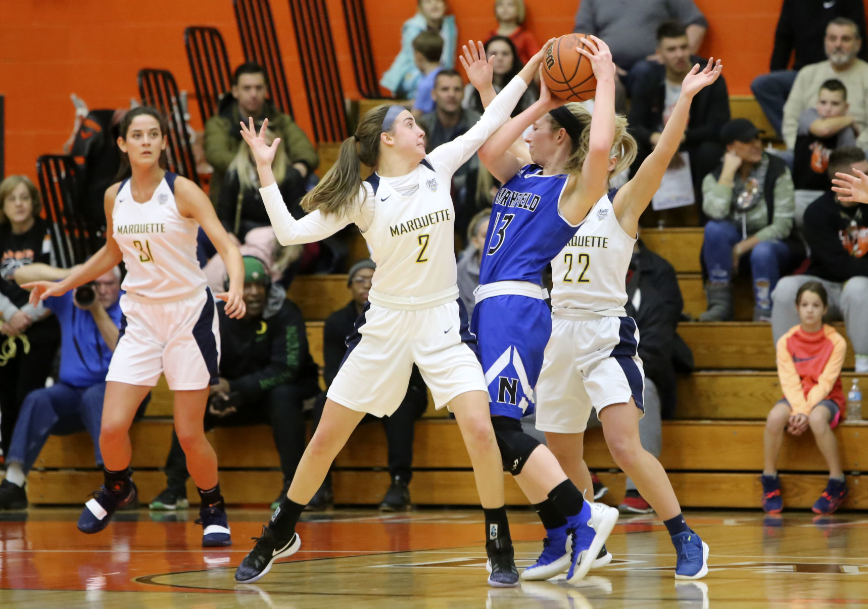 Marquette Catholic plays Northfield Saturday in semi state at LaPorte High School